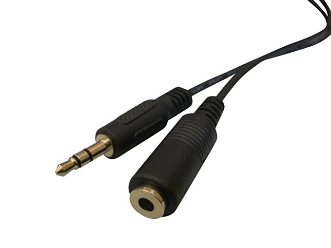 BAFX Products - 10 Foot / Feet Stereo Headphone Extension Cable - 3.5MM M/F Jacks - Shielded (10 Feet)