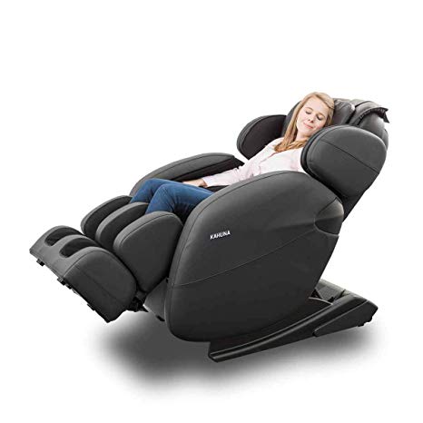 Space-Saving Zero Gravity Full-Body Kahuna Massage Chair Recliner LM6800 Black