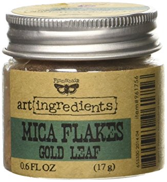 Creative Converting Finnabair Art Ingredients Mica Flakes, 1 oz, Gold Leaf