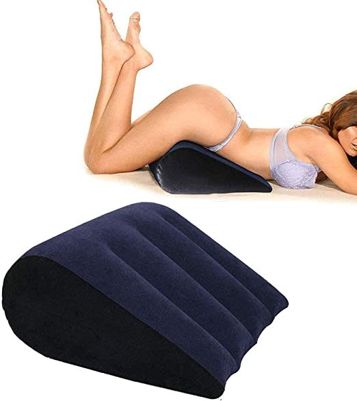 EMPHY Inflatable Magic Sex Pillow for Adult Games,Sex Cushion for Couple, Sex Toys Position Support Wedge Body Cushion (Triangle.)