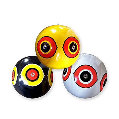 Bird Visual Scare Eye Diverter Balloon, set of 3 by Aspectek - Bird Repeller