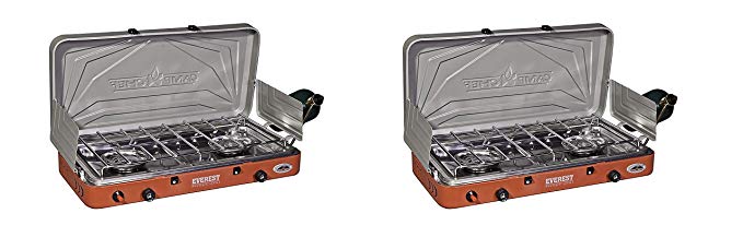 Camp Chef MS2HP Mountain Camping Series Outdoor Cooking 2 Burner High Pressure Camp Stove (Pack of 2)