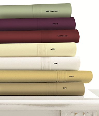 Tribeca Living Egyptian Cotton 500 Thread Count 6-Piece Deep Pocket Sheet Set Size King White