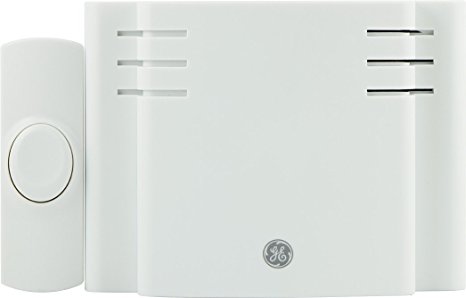 GE 19248 8-Melody Battery-Operated Chime with Pushbutton