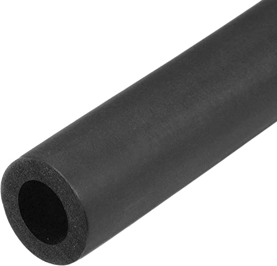 uxcell Foam Tubing for Handle Grip Support, Pipe Insulation, 18mm ID 30mm OD 1m Length Black