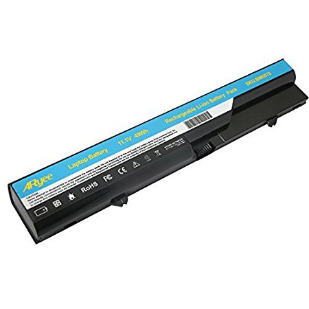 ARyee 6-Cell Battery for HP 620 HP ProBook 4520s 4525S 4425s 4420s 4320s, Compaq 320 321 326 420 425 620 621 fits 593572-001 593573-001 PH06 PH09 - 18 Months Warranty