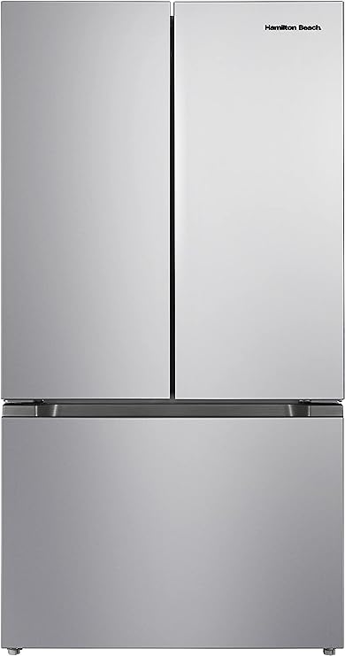 Hamilton Beach HBF2067 French Door Full Size Refrigerator with Freezer Drawer, 20.3 cu ft, Stainless Steel