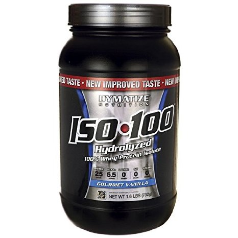 Iso 100 Hydrolyzed Whey Protein Isolate - Gourmet Vanilla 1.6 lbs Pwdr