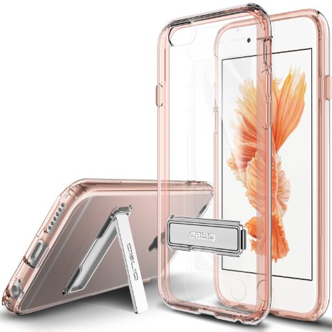 iPhone 6 Case OBLIQ Naked ShieldRose GoldMetal Kickstand Slim Fit Crystal Clear Scratch Resist Heavy Duty Protection Dual Layer Case for Apple iPhone 6S 2015 and iPhone 6 2014