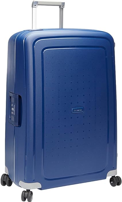 Samsonite S'Cure Hardside Luggage with Spinner Wheels, Dark Blue, Checked-Large 28-Inch