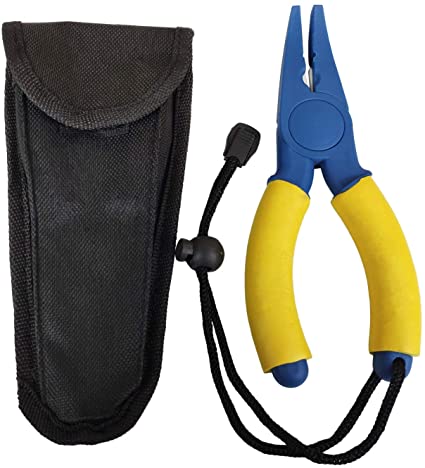 AventikINT Floating Fishing Pliers Saltwater Fishing Pliers Boating Fishing Pliers with Flourscent Grip and High Visibility