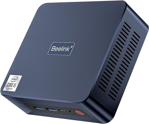 Beelink Mini PC, SEi10 Mini Computers Intel i5-1035G7(Up to 3.7GHz) 4C/8T, Micro PC 16GB DDR4 RAM 1TB NVMe SSD, Desktop Computer Supports 5K@60Hz DP&HDMI&USB-C/WiFi6/BT5.0/Gigabit Ethernet/HTPC