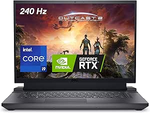 Dell G16 7630 Ordinateur Portable Gaming 16" QHD  240Hz, Processeur Intel Core I9-13900HX, NVIDIA GeForce RTX 4070-8Go, RAM 32Go, SSD 1To, Windows 11 Home, Clavier rétroéclairé Français AZERTY