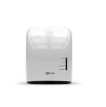 Top-Longer AC750 Dual Band Gigabit Wi-fi Range Extender and Router, Wireless Router / Wi-fi Repeater & Range Extender / Access Point (Ap), 3 X Antennas Inside with WPS Button, IEEE 802.11 ac/c/b/g/n Compatible White