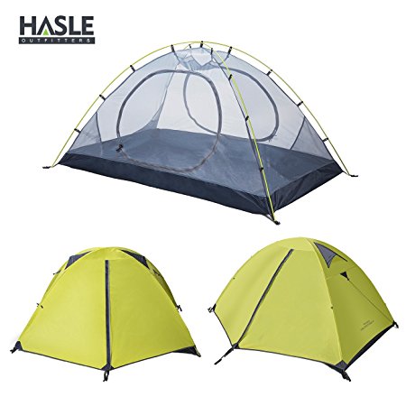 HASLE OUTFITTERS Ultralight Backpacking Tent, 2 Person 3 Season Camping Tents for Hiking Traveling Camping