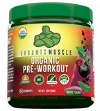 USDA Organic Pre-Workout Supplement Updated Formula - Natural Pre Workout Energy Drink - Berry Flavor - Certified Organic Vegan Paleo Hormone Free Gluten Free Non-GMO Formula - Blend of Herbs and Superfoods Including Ginseng Maca Root Acia Goji Berry Yerba Mate Green Tea Beet Root and more Natural Caffeine and Low Sugar  No Crash Just Clean Energy - 25 Servings