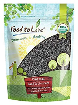 Organic Black Sesame Seeds (Raw, Unhulled, Non-GMO, Kosher, Vegan, Bulk, Kala Til) — 2 Pounds