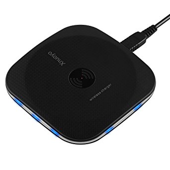 Xnuoyo Wireless Charger Qi Wireless Charging Pad for Galaxy S8 / S8 Plus / S7 / S7 Edge, S6 / S6 Edge, Nexus 4 / 5 / 6 / 7, Nokia Lumia 920 And All Devices Qi