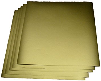 Expressions Vinyl - GoldMetallic (glossy) 5-pack of adhesive vinyl sheets - 12"x12" outdoor/permanent