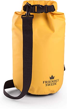 The Friendly Swede Waterproof Dry Bag, Premium 500D Tarp, Compact and Lightweight - Size Range from 2 to 20 Liters