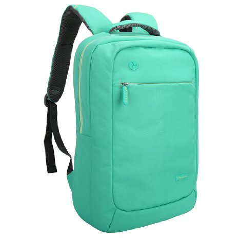 Laptop Backpack Evecase Lightweight Nylon Water Resistant Multipurpose Laptop Backpack - fits up to 156-inch Laptop - Green