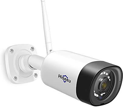 [3MP 2-Way Audio]Hiseeu Outdoor Security Camera Waterproof Home Security CCTV WiFi Surveillance Outdoor IP Camera with,Night Vision,Motion Detection,Remote Access and Compatible with IOS/Android/PC