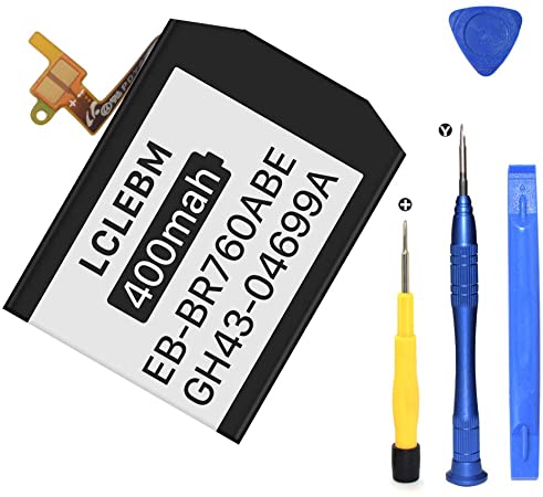 [400mAh] Battery for Samsung Gear S3 Frontier (SM-R760, R770, R765), Gear S3 Classic Replacement Battery EB-BR760ABE GH43-04699A with Professional Repair Tools Kits - 18 Months Service