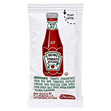 Heinz Ketchup Packets, 9 gm Single Serve Packets (Pack of 200)