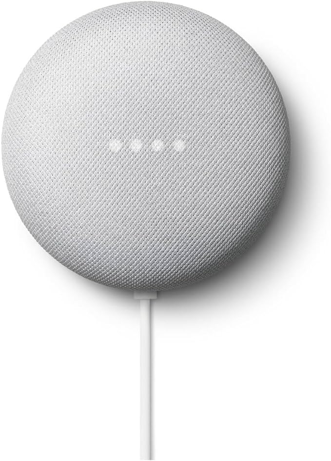 Google Nest Mini 2nd Gen - Bluetooth Speaker with English and Muliti Language Compatibility for Use Anywhere (Light Gray)