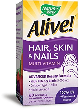 Nature's Way Alive! Hair, Skin & Nails Multi-Vitamin, 60 Count