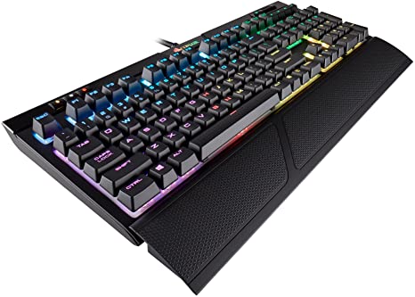 Corsair Strafe RGB MK.2 Mechanical Gaming Keyboard - USB Passthrough - Linear and Quiet - Cherry MX Red Switch - RGB LED Backlit