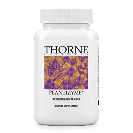 Thorne Research - Plantizyme - Plant-Based Enzyme Complex for Vegetarian Digestive Support - 90 Capsules