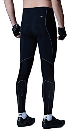 SANTIC Men's Bike Bicycle Pants Padded Cycling Compression Tights