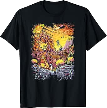 Rick and Morty Alien Landscape T-Shirt