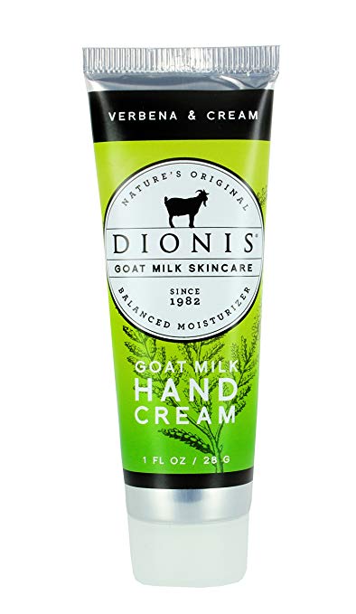 Dionis Goat Milk Skincare Hand Cream (Verbena & Cream, 1 oz)