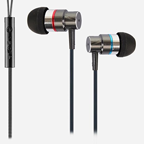 VIAEON VE01-B Headphones in-ear Earphones With MIC phone Gaming Noise Cancelling Deep Bass for iPhone iPad MP3 Samsung Sony Xiaomi HTC LG(Black)