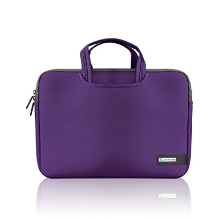 13.3 Inch Laptop Sleeve,LOVPHONE Water-resistant Case Cover For Macbook Air/Pro/Lenovo/ASUS/Samsung/Acer/HP and All 13 Inch Notebooks,Slim-fit Neoprene Briefcase Carrying Bag/Pouch(Purple)