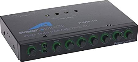 Power Acoustik PWM-19 Pre Amp Equalizer with Subwoofer Gain Control and Four Way Fader