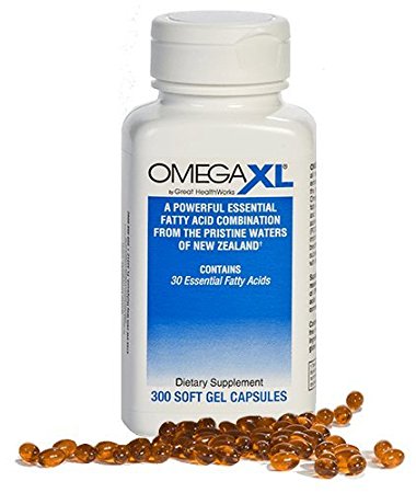 Omega XL ® 300ct All Natural Powerful Omega-3 Joint Health Supplement Formulated with a Patented Complex of 30 Healthy Fatty Acids, Including DHA and EPA to Help Relieve Joint Pain due to Inflammation - Omega XL