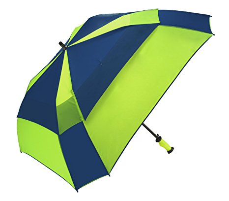 Gellas by ShedRain 4532 Gel Handle, 62-Inch Arc Auto Open Vented Square Golf Umbrella