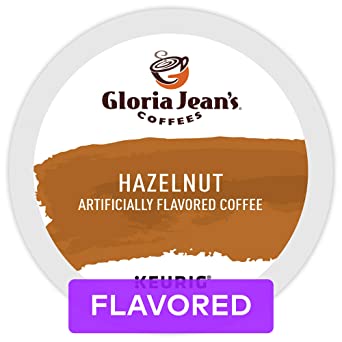 Gloria Jean's Coffees Hazelnut, Single Serve Coffee K-Cup Pod, Flavored Coffee, 24