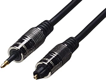 AmazonBasics Optical Toslink to Mini Toslink Jack Digital Audio Cable - 10 feet