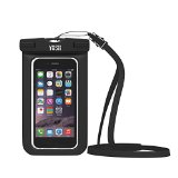 Lifetime Warranty - YOSH Universal Waterproof Case Bag for iPhone 6s 6s Plus 6 6 Plus Samsung Galaxy S6 Sony HTC LG Motorola Nokia BlackBerry Fits Other cell phones up to 6 inches Black