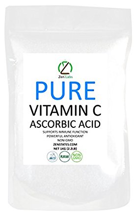 Vitamin C Powder (Crystals ) Premium Pure GMO Free Ascorbic Acid BULK (1 kg (2.2 lbs))