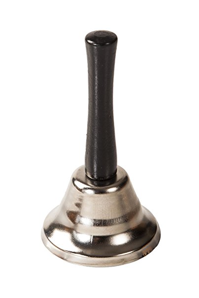 Small Classic Silver Hand Bell (12cm Tall)
