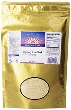 Heritage Slippery Elm Bark Nutritional Supplement  Powder, Loose Tea, 4ounce
