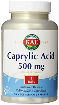 KAL Caprylic Acid SR Tablets, 500 mg, 90 Count