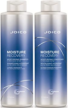 Joico Moisture Recovery Shampoo and Conditioner Set for Dry Hair , 33.8-Ounce