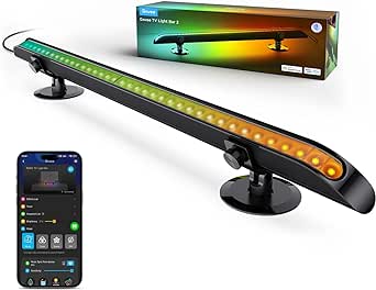 Govee Smart TV Light Bar, Upgraded 31 Inch LED Light Bar with Scene and Music Modes, RGBIC WiFi TV Light Bar with Multiple Placement Options Suitable for 55-70 inch TVs, Voice and App Control, 1 Pack