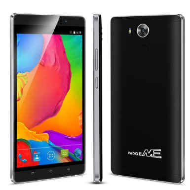 Padgene S9 6" Android 5.1 Unlocked Smartphone, 4 Core, 512MB   4G, Dual Sim, Dual Camera, 2G / 3G GSM HD Touchscreen Smartphone, Black